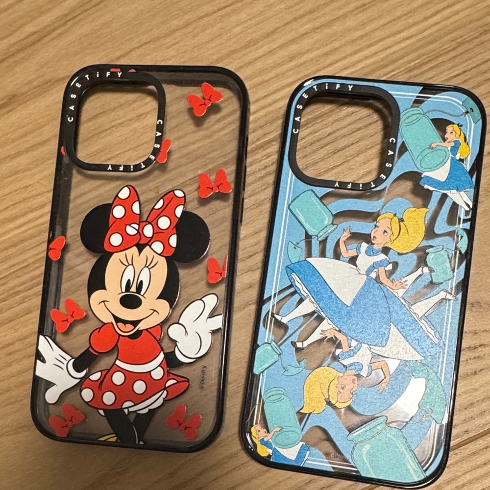 Casetify Minnie Mouse and Alice iPhone Cases - Red and Blue